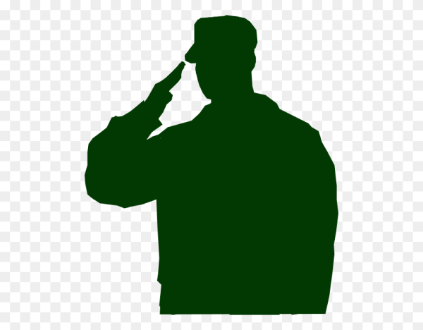 Силуэт офицера