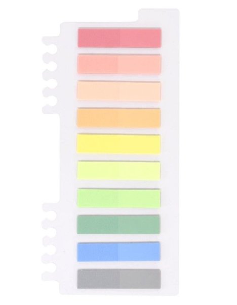 Флажки-закладки OFFICESPACE, 45*12мм, 20л*5 неоновых цветов, европодвес sn20_17792