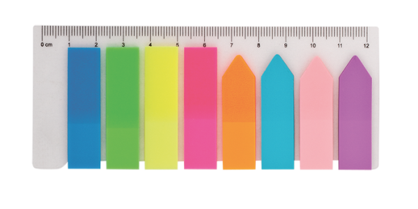 Самоклеящая бумага 5 цв 46*12 мм dl5941