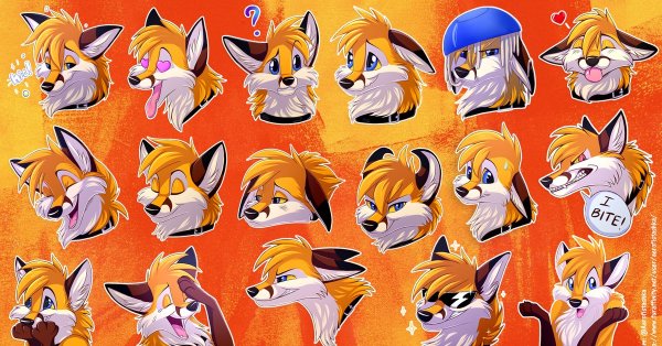 Фурри Стикеры Лис