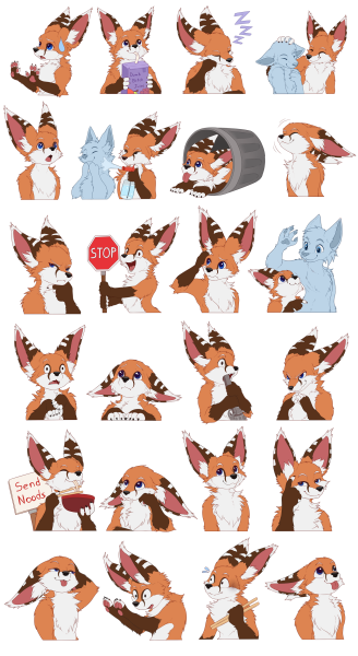 Фурри Стикеры