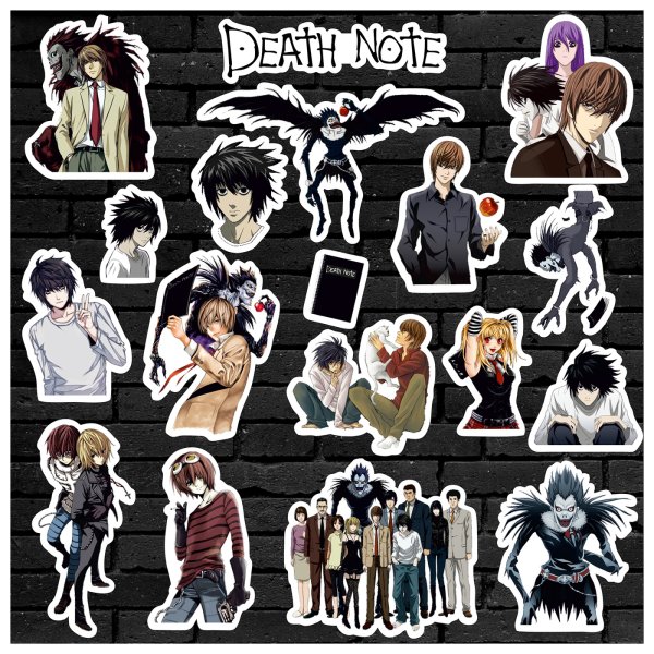 Наклейки тетрадь смерти