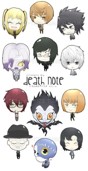 Тетрадь смерти Кира стикер