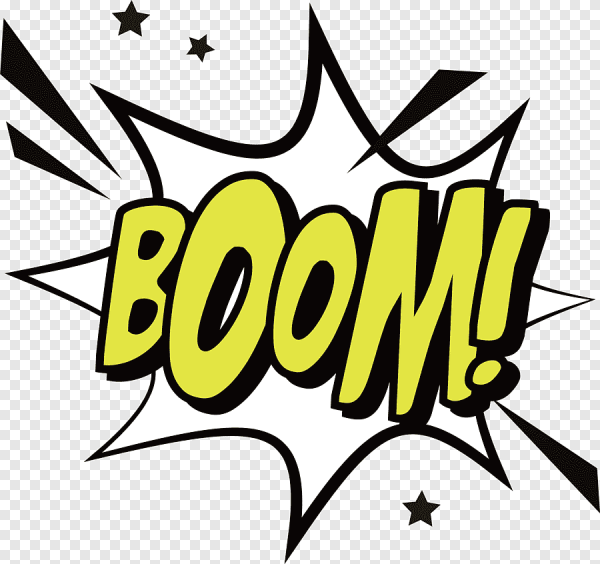 Стикер взрыва Boom