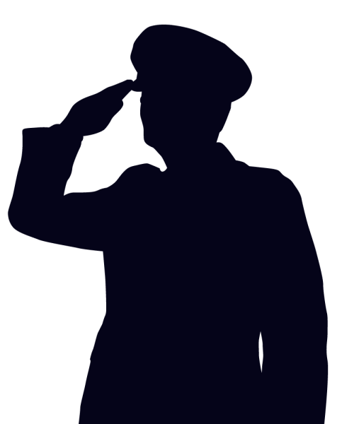 Силуэт офицера