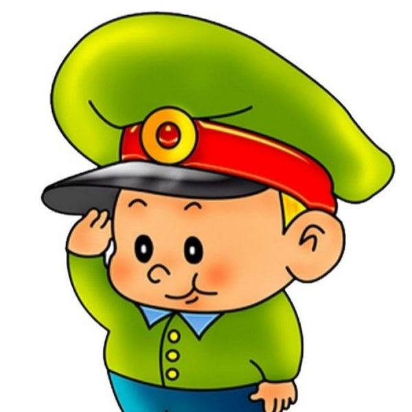 Смайлик военный отдающий честь