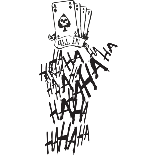 Тату Джокера из фильма отряд самоубийц