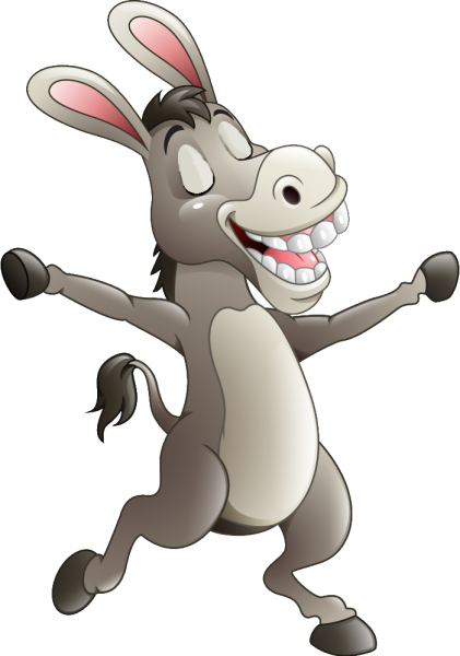 Мультипликационный ослик