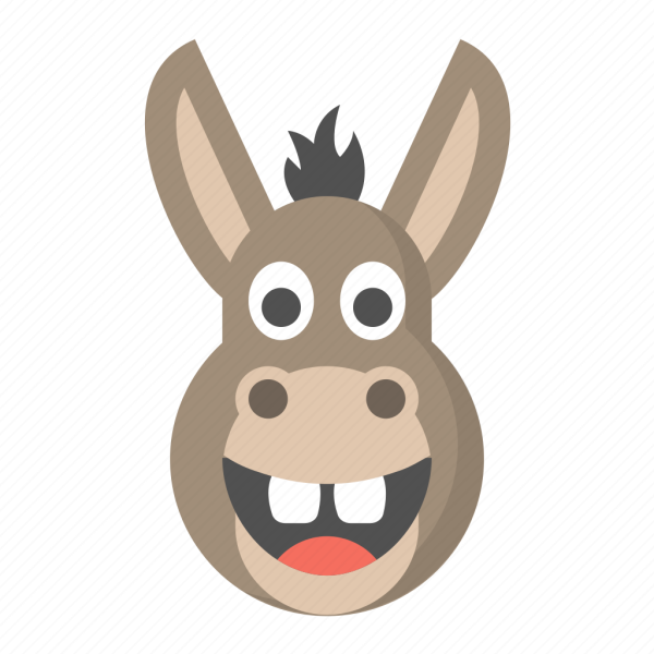 Стикер осел