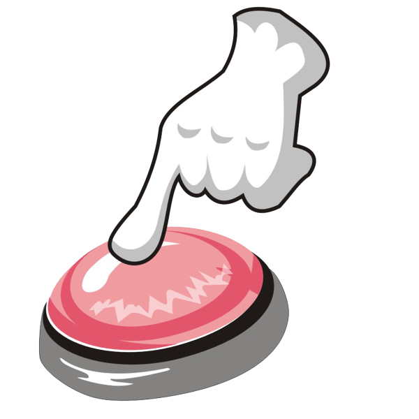 Палец нажимает на кнопку