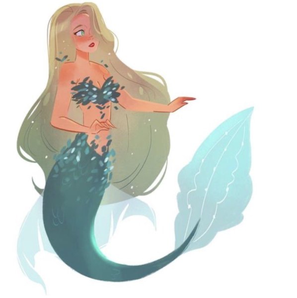 Русалка для вырезания