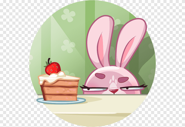 Rosy Bunny Стикеры в телеграмм