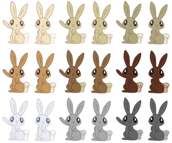 Счетный материал зайчики