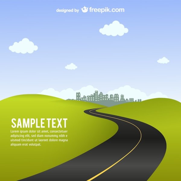 Дорога Векторная Графика