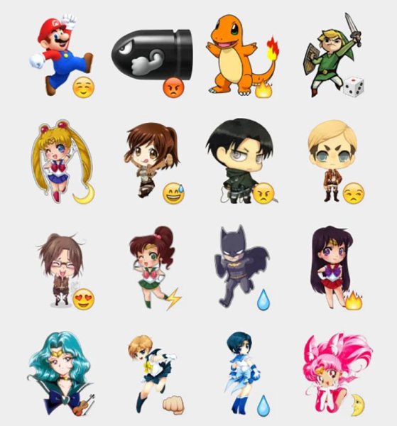 Аниме Стикеры телеграм