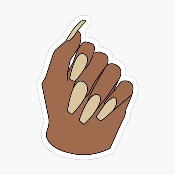 Стикеры для маникюра Инстаграм