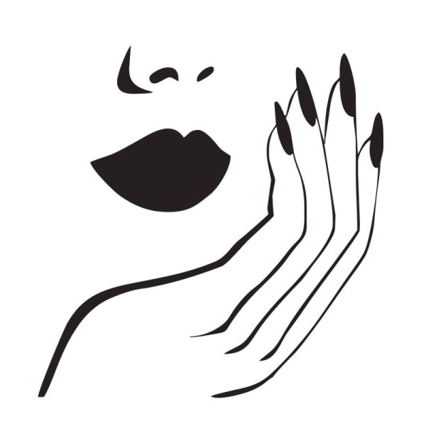 Маникюр силуэт