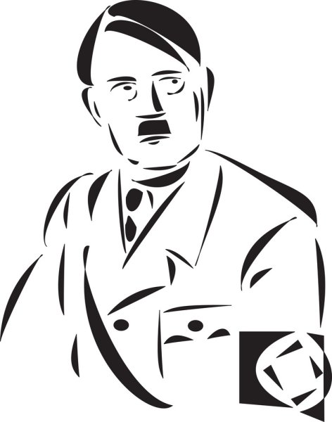 Гитлер силуэт