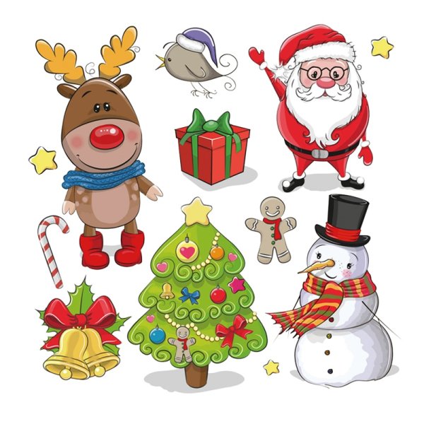 Наклейки "новый год"