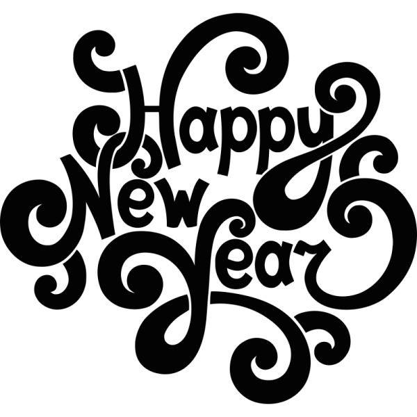 Наклейка Happy New year