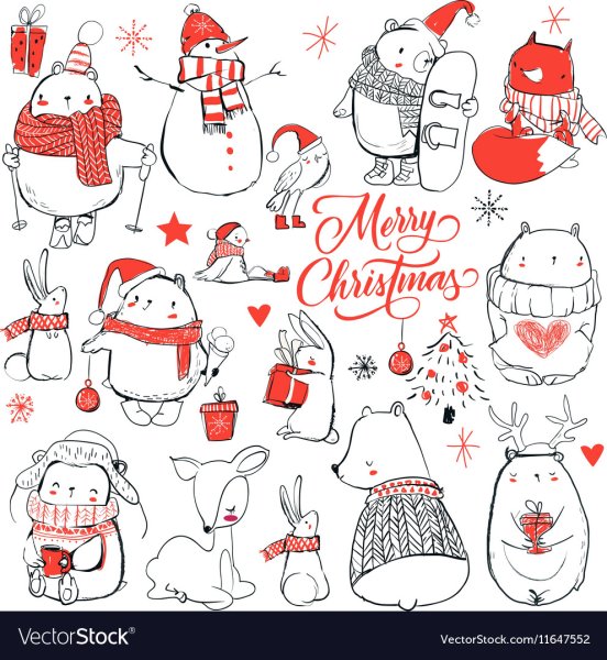 Миленькие новогодние скетчи