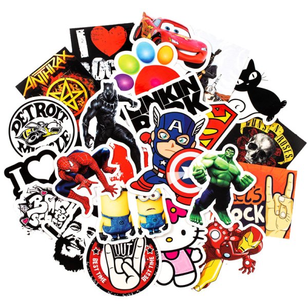 Идеи для стикеров наклеек рок