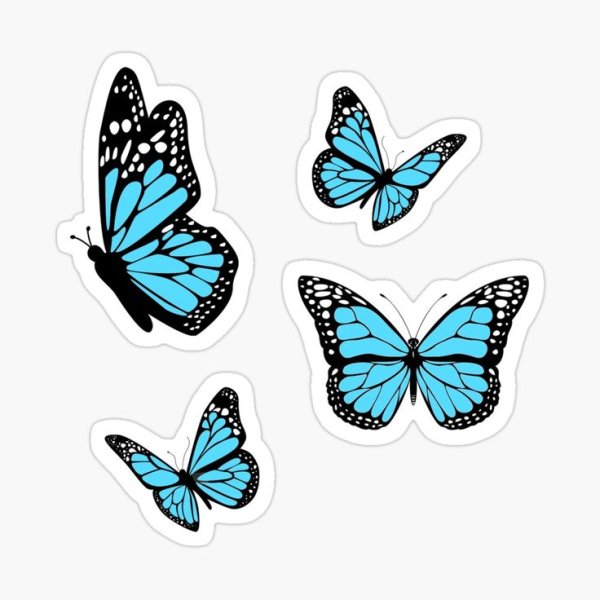 Стикеры "бабочки"