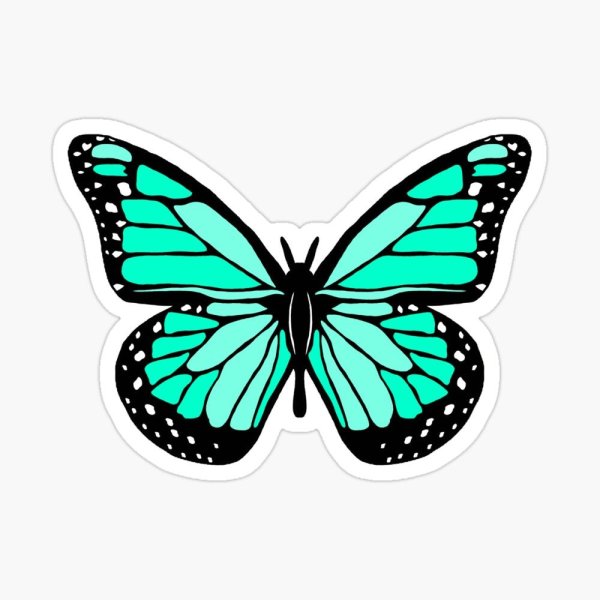 Бабочка стикер айфон