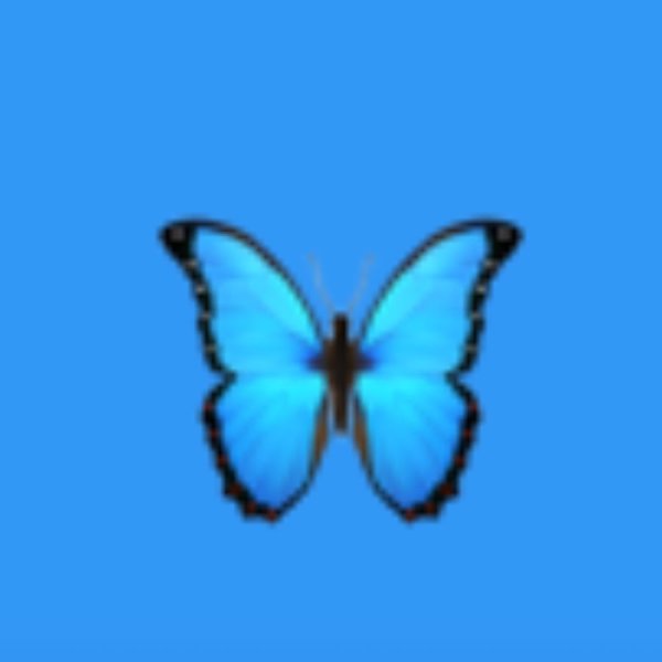 Обои с бабочкой смайлик