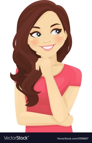 Мультяшное лицо девушки