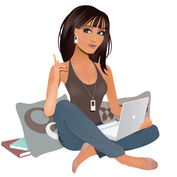 Девушка фрилансер