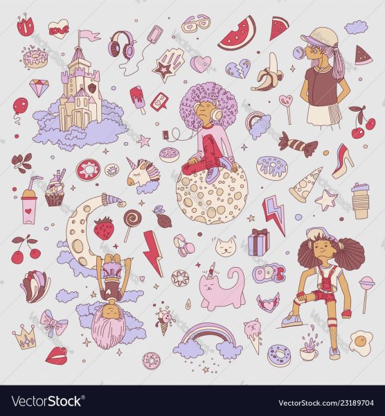 Иконки на обои для девочек