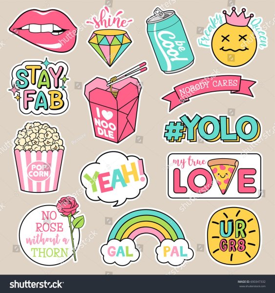 Designer Stickers fun