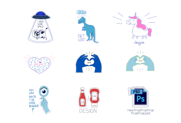 Стикеры для дизайнеров