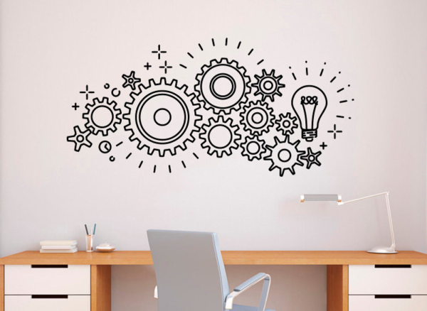 Декор стен в офисе