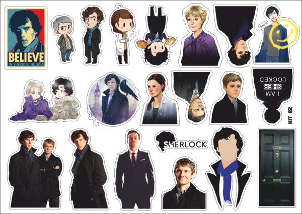 Наклейки Шерлок Холмс