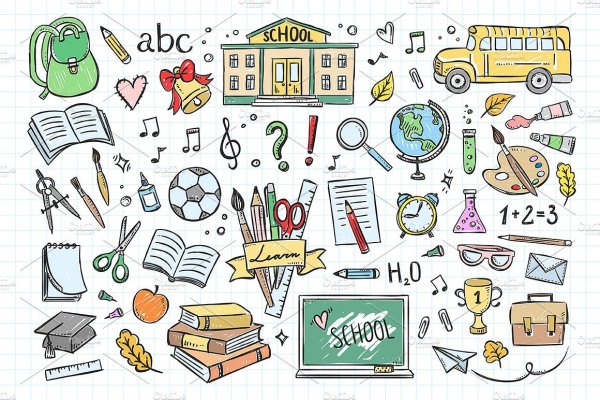 Стикер школа вектор