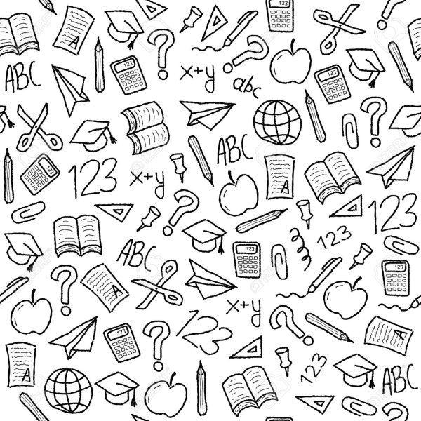 Рисунки на доске мелом в школе