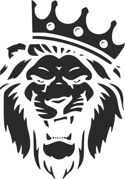 Череп с костями и короной