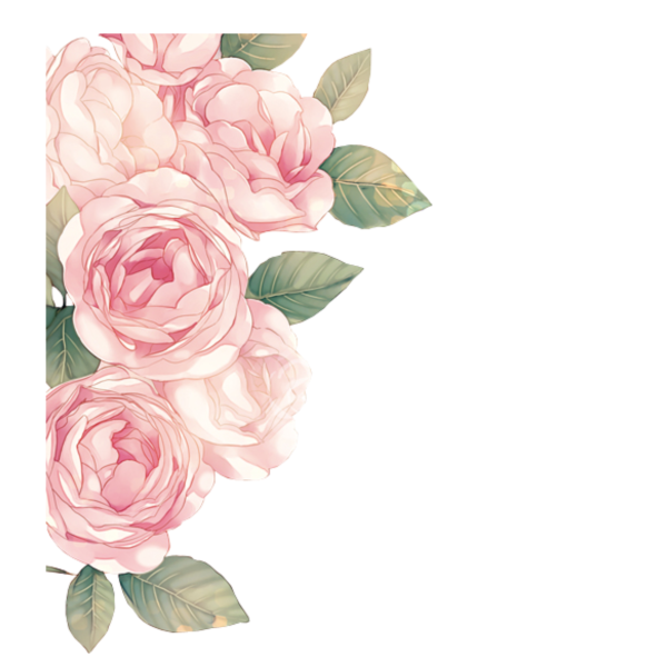 Акварельные розы для пригласительных