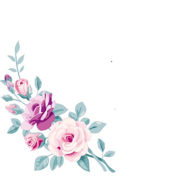 Векторные цветы акварель