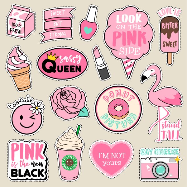 Розовые цветочки на белом фоне