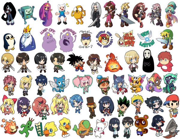 Наклейка (стикер) аниме