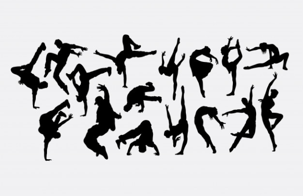 Современная хореография силуэт