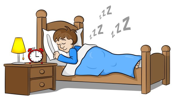 Мальчик встает с кровати