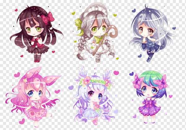 Аниме наклейки маленькие