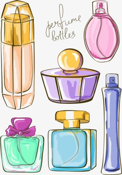 Духи нарисованные