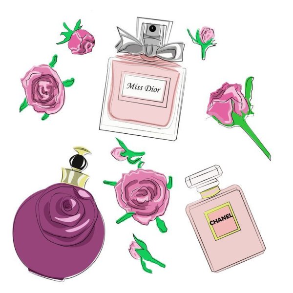 Парфюм нарисованный