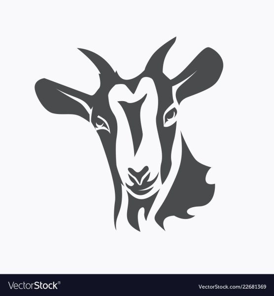 Козлиная голова силуэт
