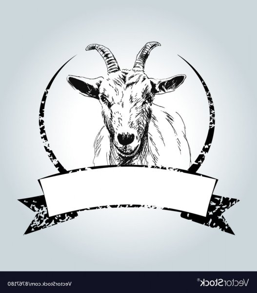 Этикетка коза